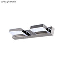 GobekUsa Modern Square Acrylic Vanity Light with Chrome Wall Mount - Available in 1-4 Lights
