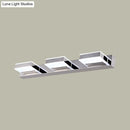 GobekUsa Modern Square Acrylic Vanity Light with Chrome Wall Mount - Available in 1-4 Lights