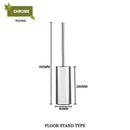 GobekUsa Gold Toilet Brush Set with Wall Mount Holder