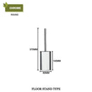 GobekUsa Gold Toilet Brush Set with Wall Mount Holder