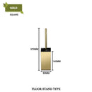 GobekUsa Gold Toilet Brush Set with Wall Mount Holder