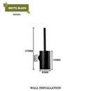 GobekUsa Gold Toilet Brush Set with Wall Mount Holder