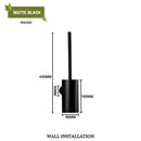 GobekUsa Gold Toilet Brush Set with Wall Mount Holder
