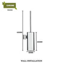 GobekUsa Gold Toilet Brush Set with Wall Mount Holder