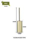 GobekUsa Gold Toilet Brush Set with Wall Mount Holder