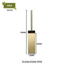 GobekUsa Gold Toilet Brush Set with Wall Mount Holder