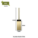 GobekUsa Gold Toilet Brush Set with Wall Mount Holder