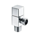 Modern square brass black angle valve bathroom water control by Decorbites