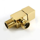 Modern square brass black angle valve bathroom water control by Decorbites