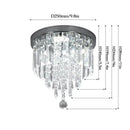 GobekUsa Crystal LED Ceiling Chandelier Modern Lighting Fixture for Home Hotel Decor