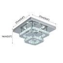 GobekUsa Crystal LED Ceiling Chandelier Modern Lighting Fixture for Home Hotel Decor