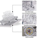 GobekUsa Crystal LED Ceiling Chandelier Modern Lighting Fixture for Home Hotel Decor