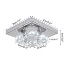 GobekUsa Crystal LED Ceiling Light Plafon Chandelier Stainless Steel Luminaria