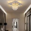 GobekUsa Crystal LED Ceiling Light Plafon Chandelier Stainless Steel Luminaria
