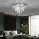 GobekUsa Crystal LED Ceiling Light Plafon Chandelier Stainless Steel Luminaria