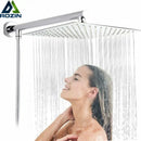 GobekUsa Bright Chrome 8" Shower Head with 15" Arm and 59" Hose - Wall Mounted Rainfall