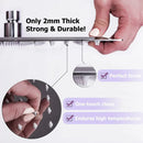 GobekUsa Bright Chrome 8" Shower Head with 15" Arm and 59" Hose - Wall Mounted Rainfall