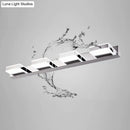 GobekUsa Modern Square LED Vanity Sconce with Stainless Steel & White Chrome Finish for Bath