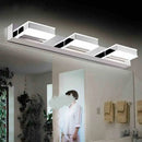 GobekUsa Modern Square LED Vanity Sconce with Stainless Steel & White Chrome Finish for Bath