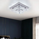 GobekUsa Crystal LED Flush Mount Ceiling Light for Kitchen Hallway - Modern Chandelier Fixture