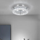 GobekUsa Crystal LED Flush Mount Ceiling Light for Kitchen Hallway - Modern Chandelier Fixture