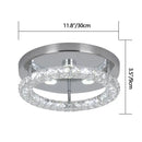 GobekUsa Crystal LED Flush Mount Ceiling Light for Kitchen Hallway - Modern Chandelier Fixture
