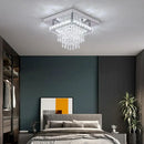 GobekUsa Crystal LED Flush Mount Ceiling Light for Kitchen Hallway - Modern Chandelier Fixture
