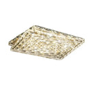 GobekUsa Crystal LED Ceiling Light | Color Changeable Square Silver | Rectangular Chrome Stainless Steel