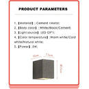 GobekUsa Cement Wall Lamp: Creative G9 Concrete Sconce for Home, Hotel, Kitchen Lighting