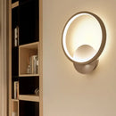GobekUsa Halo LED Wall Sconce Lighting - Minimalistic Acrylic Light in White for Living Room