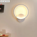 GobekUsa Halo LED Wall Sconce Lighting - Minimalistic Acrylic Light in White for Living Room