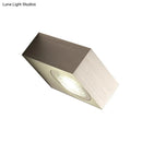 GobekUsa Modern Square LED Sconce Light Fixture for Bedroom Wall - Aluminum, Warm/White Light, Black/Silver