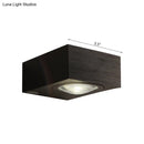GobekUsa Modern Square LED Sconce Light Fixture for Bedroom Wall - Aluminum, Warm/White Light, Black/Silver