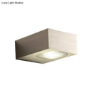 GobekUsa Modern Square LED Sconce Light Fixture for Bedroom Wall - Aluminum, Warm/White Light, Black/Silver