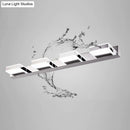 GobekUsa Modern Square LED Vanity Sconce with Stainless Steel & White Chrome Finish for Bath