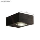 GobekUsa Modern Square LED Sconce Light Fixture for Bedroom Wall - Aluminum, Warm/White Light, Black/Silver