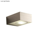 GobekUsa Modern Square LED Sconce Light Fixture for Bedroom Wall - Aluminum, Warm/White Light, Black/Silver