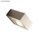 GobekUsa Modern Square LED Sconce Light Fixture for Bedroom Wall - Aluminum, Warm/White Light, Black/Silver