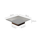 GobekUsa Acacia Wooden Fruit Bowl Tray for Living Room Coffee Table Décor