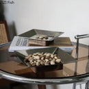 GobekUsa Acacia Wooden Fruit Bowl Tray for Living Room Coffee Table Décor