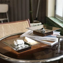 GobekUsa Acacia Wooden Fruit Bowl Tray for Living Room Coffee Table Décor