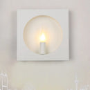 GobekUsa Modern Square Wall Mounted Bedside Light in Black/White - Single Light Design