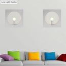 GobekUsa Modern Square Wall Mounted Bedside Light in Black/White - Single Light Design