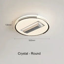 GobekUsa Crystal Bladeless Ceiling Fan Light Chandelier LED Silent Electric Ventilator