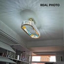 GobekUsa Circle Steel LED Pendant Chandelier, Modern Dimmable Lighting for Living Room Home Decor