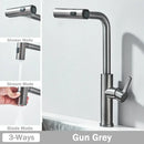 GobekUsa 3 Functions Kitchen Faucet - Flexible Pull Out Mixer Tap with 360° Sprayer