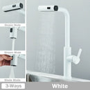 GobekUsa 3 Functions Kitchen Faucet - Flexible Pull Out Mixer Tap with 360° Sprayer