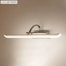 GobekUsa Modern Stainless Steel Bathroom LED Wall Vanity Light - Chrome Finish