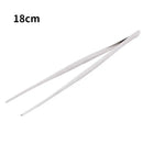 Modern stainless steel bbq tongs kitchen cooking clip with textured grip by Decorbites