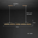 GobekUsa Brushed Gold Stainless Steel Long Pendant Lamp for Dining Room & Bar Decor